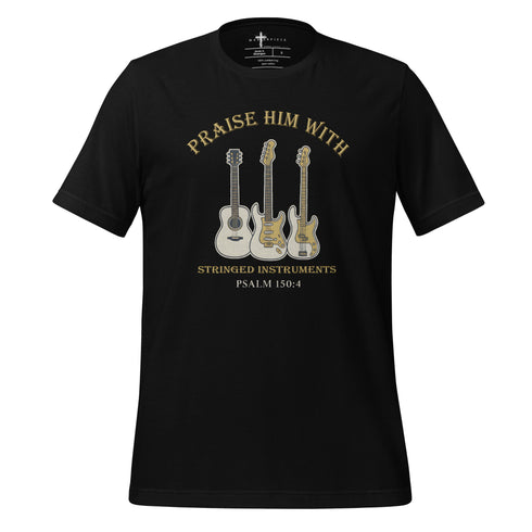 Christian Guitar T-Shirt Psalm 150:4